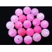 Ronde 8 - Agate de Feu givrée Fuchsia (10 pces)